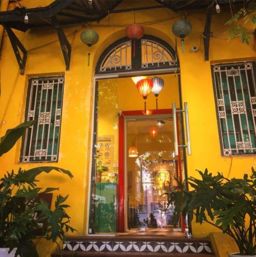 Classic colonial storefront in Hanoi - Hubiwise Travels