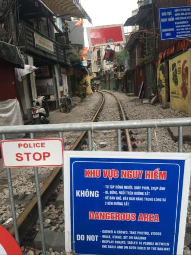 Closed entrance to Train Street in Hanoi - Hubiwise Travels