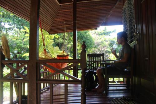 Resting at a bungalow in Ko Tao - Hubiwise Travels